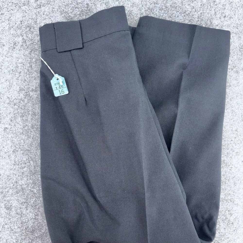 VTG Leo Narducci The Sport Vendor Black Pleated NWT Trousers Style 146 Size 16